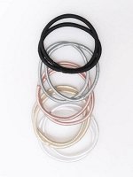 Набор резинок для волос, 10 шт. - ONE SIZE БЕЖЕВЫЙ