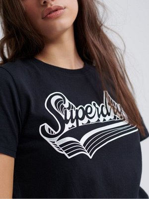 Футболка женская Superdry 372 черная