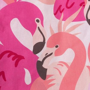 Постельное бельё Этель 1,5 сп "Flamingo garden" 143x215 см, 150x214 см, 50x70 см -1 шт, 100% xлопок, бязь