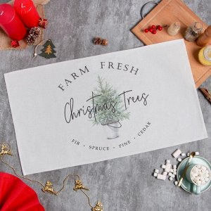 Полотенце "Этель" Christmas tree 40х73 см, 100% хл, саржа 190 гр/м2 7772782