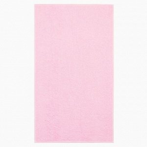 Полотенце махровое Экономь и Я 50*90 см, цв. розовый, 100% хлопок, 320 гр/м2