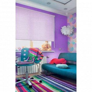 Рулонная штора, цвет фиолетовый, 140х170 см