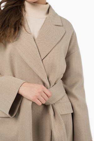 01-11074 Пальто женское демисезонное (пояс)