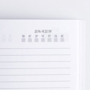 Ежедневник в тонкой обложке "Zадача будет выполнена" А5, 80 листов