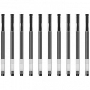 Ручка Xiaomi Mi High-capacity Gel Pen (BHR4603GL), гелевая, набор 10 шт, черная