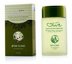 Мужская увлажняющая эмульсия с оливой 3W Clinic Olive For Man Fresh Emulsion 150 мл., шт