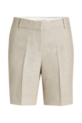 Leinen-Shorts beige