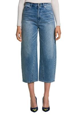 Jeans-Culotte blau