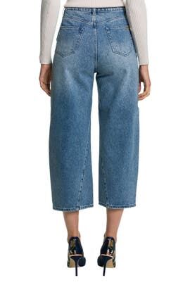 Jeans-Culotte blau