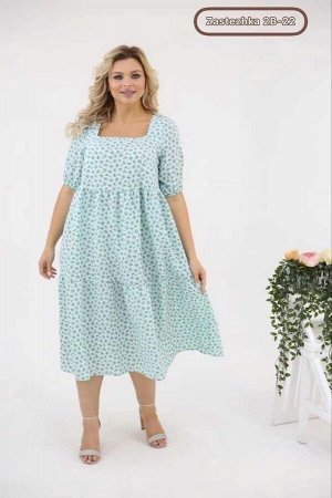 Женское Платье Ткань: kotton (лёгкая жатка) Длина 118 см