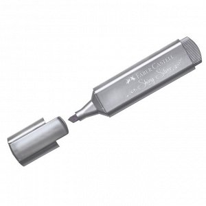 Текстовыделитель Faber-Castell TL 46 Metallic, мерцающий серебристый, 1 - 5 мм