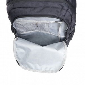 Рюкзак молодёжный Grizzly, 42 х 31 х 22 см, эргономичная спинка, отделение для ноутбука, чёрный