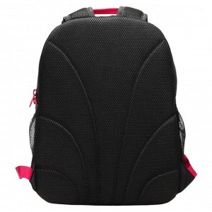 Рюкзак школьный эргономичная спинка, 38 х 28 х 18 см, 2 отделения, тёмно-серый