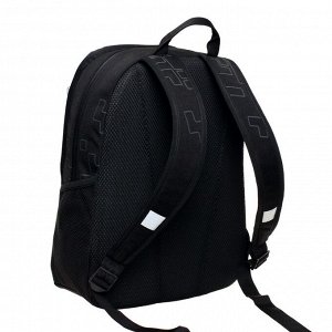 Рюкзак школьный эргономичная спинка, 38 х 29 х 17.5 см, 2 отделения, чёрный/цветной