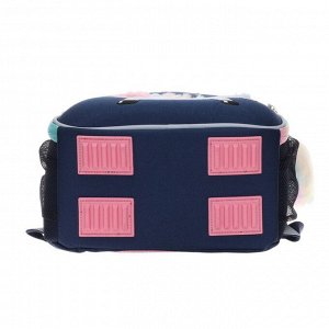 Рюкзак каркасный Grizzly "Единорог",36 х 26 х 17 см, отделение для ноутбука , синий