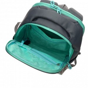 Рюкзак школьный эргономичная спинка, 39 х 28 х 12.5 см, отделение для ноутбука, серый
