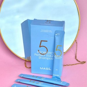 Шампунь для объема волос с пробиотиками  Masil 5 Probiotics Perfect Volume Shampoo,  20 шт. x  8 мл