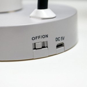 Настольная лампа сенсорная 16846/1WT LED 2Вт USB АКБ белый 11х13х35 см