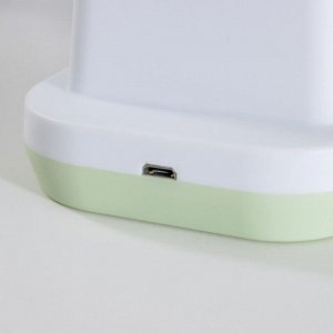 Лампа настольная "Добрая" LED 2 режима 2Вт USB органайзер зеленый 8,5х12х34 см