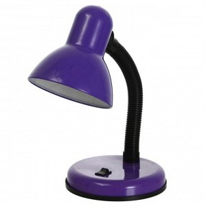 Настольная лампа Школьник 1x60W E27  шнур 0.9м, фиолетовая 14x14x32см 3365504
