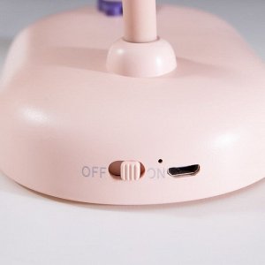 Лампа настольная «Мими» LED 3 Вт диммер USB розовый 8x12.5x32 см RISALUX