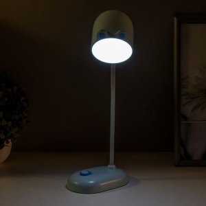 Лампа настольная «Мими» LED 3 Вт диммер USB голубой 8x12.5x32 см RISALUX