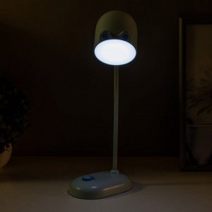 Лампа настольная «Мими» LED 3 Вт диммер USB голубой 8x12.5x32 см RISALUX