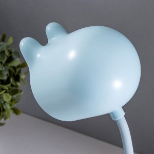 Лампа настольная «Мими» LED 3 Вт диммер USB голубой 8x12.5x32 см RISALUX