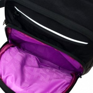 Рюкзак школьный эргономичная спинка, 38 х 26 х 20 см, отделение для ноутбука, "Кошка", чёрный