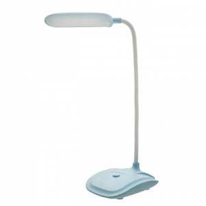 Лампа настольная "Симпл" LED 1 режим 3В на батарейках голубой 42,5х13,5х10 см