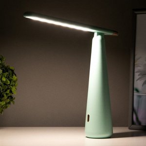 Лампа настольная «Страйк» LED 3 режима 1.5 Вт USB зеленый 6.8x6.8x28.5 см RISALUX