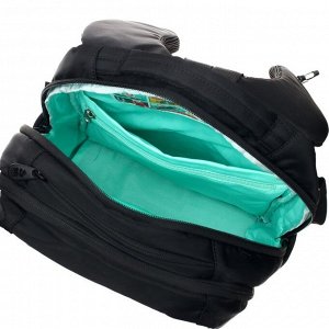 Рюкзак школьный эргономичная спинка, 39 х 26 х 17 см, отделение для ноутбука, "Кот", чёрный