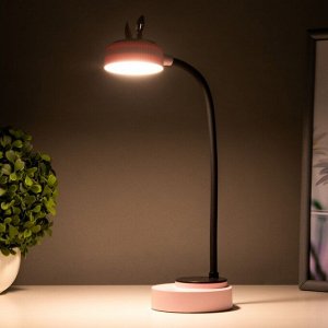 RISALUX Лампа настольная &quot;Ушки&quot; LED 3 режима 2Вт USB розовый 6х12х37 см