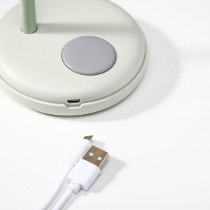 Лампа настольная 16045/1WT LED 4Вт 3 режима АКБ USB белый 10,5х10,5х34,5 см