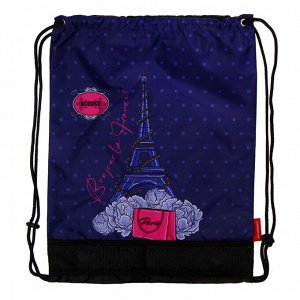 Рюкзак каркасный Across, 35 х 28 х 15 см, наполнение: мешок, пенал, фиолетовый