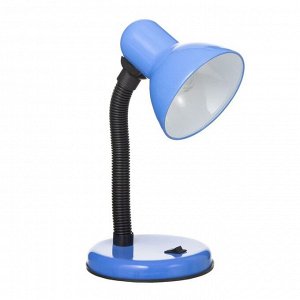 Лампа настольная Е27, с выкл. (220В) голубая (203В)