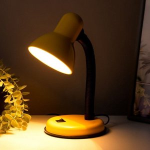 Лампа настольная Е27, с выкл. (220В) желтая (203В)