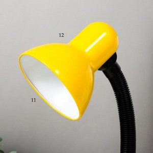 Лампа настольная Е27, с выкл. (220В) желтая (203В) RISALUX