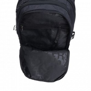 Рюкзак молодёжный Grizzly, 42 х 31 х 22 см, эргономичная спинка, чёрный/бирюзовый