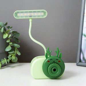 Настольная лампа "Лосяш" LED 3Вт USB зеленый 9,5х7,4х22 см