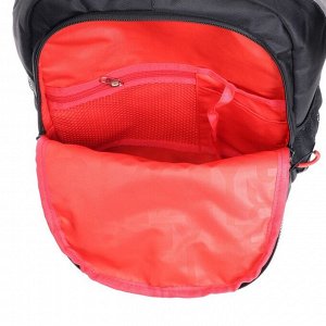 Рюкзак школьный Grizzly "Скорость", 39 х 28 х 18 см, эргономичная спинка, отделение для ноутбука, чёрный/серый