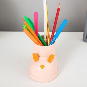 Лампа настольная «Ботинок заяц» LED 3 режима 3 Вт USB органайзер розовый 8x11x31 см RISALUX