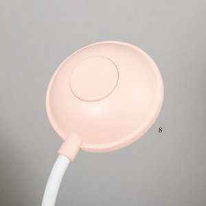 Лампа настольная «Ботинок заяц» LED 3 режима 3 Вт USB органайзер розовый 8x11x31 см RISALUX