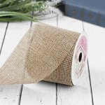 Лента из джута «Классика», 60 мм, 4,5 ± 0,5 м, цвет бежевый