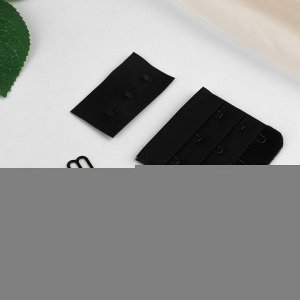 Арт Узор Набор для бюстгальтера: застёжка 5 см, фурнитура 1 см, цвет чёрный