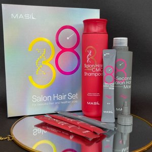 Masil Salon Hair Set Набор по уходу за волосами Masil Salon Hair Set For Beautiful Hair And Heathier Scalp  (Шампунь 300 мл+8 мл+Маска 200мл+8мл)