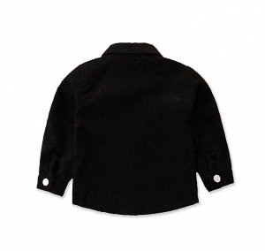 Детская вельветовая куртка унисекс, цвет черный