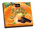 Конфеты шоколадные «JELLY» с желейной начинкой со вкусом апельсина, 1/155 гр.