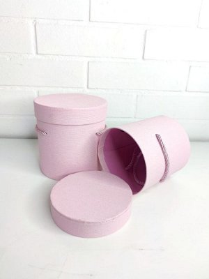 Коробка "Розовая"  круглая шляпная