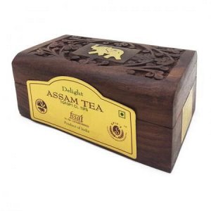 Чай Ассам в деревянной коробке Bharat Bazaar 50г